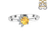 Citrine & White Topaz Ring CIT-RDR-437.