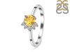 Citrine & White Topaz Ring CIT-RDR-437.