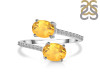 Citrine & White Topaz Ring CIT-RDR-440.