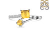 Citrine & White Topaz Ring CIT-RDR-441.
