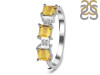 Citrine & White Topaz Ring CIT-RDR-443.