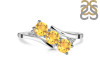 Citrine & White Topaz Ring CIT-RDR-447.