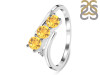 Citrine & White Topaz Ring CIT-RDR-447.