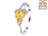 Citrine & White Topaz Ring CIT-RDR-453.