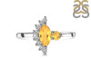 Citrine & White Topaz Ring CIT-RDR-454.