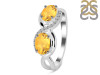 Citrine & White Topaz Ring CIT-RDR-456.