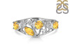 Citrine & White Topaz Ring CIT-RDR-459.
