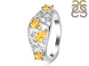 Citrine & White Topaz Ring CIT-RDR-459.