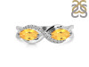 Citrine & White Topaz Ring CIT-RDR-461.