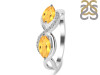 Citrine & White Topaz Ring CIT-RDR-461.