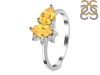Citrine & White Topaz Ring CIT-RDR-464.