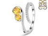 Citrine & White Topaz Ring CIT-RDR-470.