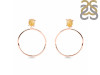 Citrine  Raw Crystal & White Topaz Earring CIT-RE-59.