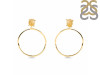 Citrine  Raw Crystal & White Topaz Earring CIT-RE-59.