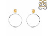 Citrine  Raw Crystal & White Topaz Earring CIT-RE-59.