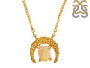 Citrine Raw Crystal & White Topaz Necklace CIT-RN-67.