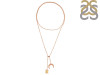 Citrine Raw Crystal & White Topaz Necklace CIT-RN-71.