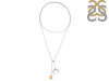 Citrine Raw Crystal & White Topaz Necklace CIT-RN-71.