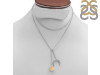 Citrine Raw Crystal & White Topaz Necklace CIT-RN-71.