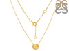 Citrine & White Topaz Necklace CIT-RN-85.