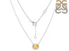 Citrine & White Topaz Necklace CIT-RN-85.