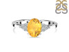 Citrine & White Topaz Ring CIT-RR-364.