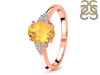 Citrine & White Topaz Ring CIT-RR-364.