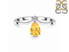 Citrine & White Topaz Ring CIT-RR-374.