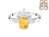 Citrine & White Topaz Ring CIT-RR-405.