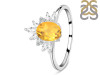 Citrine & White Topaz Ring CIT-RR-405.