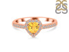 Citrine & White Topaz Ring CIT-RR-423.