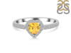 Citrine & White Topaz Ring CIT-RR-423.