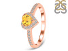 Citrine & White Topaz Ring CIT-RR-423.