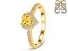 Citrine & White Topaz Ring CIT-RR-423.