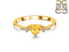 Citrine & White Topaz Ring CIT-RR-424.