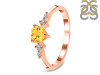 Citrine & White Topaz Ring CIT-RR-424.