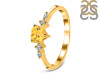 Citrine & White Topaz Ring CIT-RR-424.
