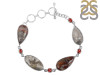 Crazy Lace Agate/Garnet Bracelet-BJ CLA-11-3