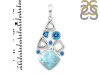 Close Out Larimar & Blue Topaz Pendant LAR-CO-RDP-47.