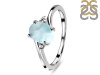 Close Out Larimar & White Topaz Ring LAR-CO-RDR-209.