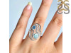 Close Out Larimar & Blue Topaz & White Topaz Ring LAR-CO-RDR-293.