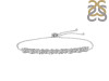 Crystal & White Topaz Bracelet With Adjustable Camera Lock CST-RDB-128.