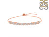 Crystal & White Topaz Bracelet With Adjustable Camera Lock CST-RDB-128.