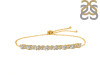 Crystal & White Topaz Bracelet With Adjustable Camera Lock CST-RDB-128.