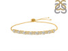 Crystal & White Topaz Bracelet With Adjustable Camera Lock CST-RDB-128.