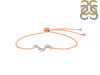 Crystal & White Topaz Bracelet With Adjustable Camera Lock CST-RDB-143.