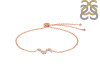 Crystal & White Topaz Bracelet With Adjustable Camera Lock CST-RDB-143.