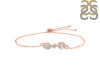 Crystal & White Topaz Bracelet With Adjustable Camera Lock CST-RDB-145.