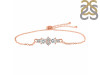 Crystal & White Topaz Bracelet With Adjustable Camera Lock CST-RDB-146.
