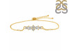 Crystal & White Topaz Bracelet With Adjustable Camera Lock CST-RDB-146.